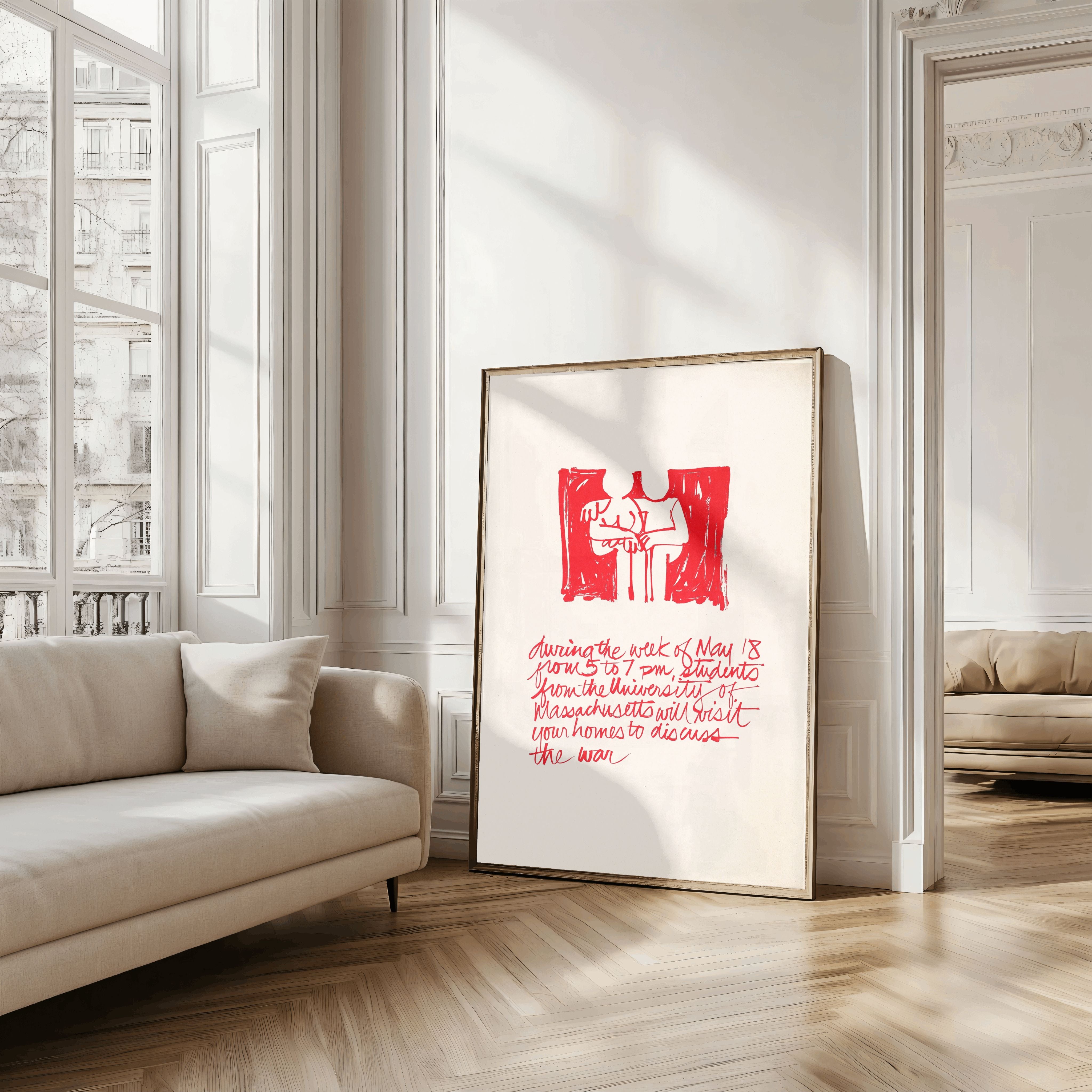 Massachusetts war Art Print
