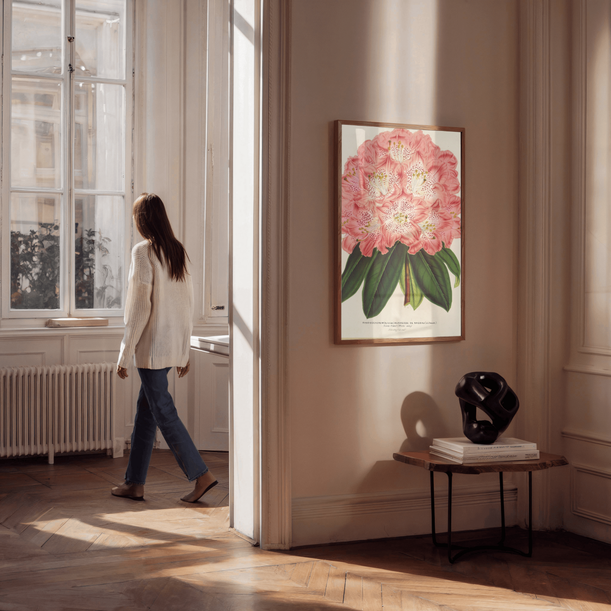 Rhododendrum (hybridum) Duchesse de Nassau Art Print