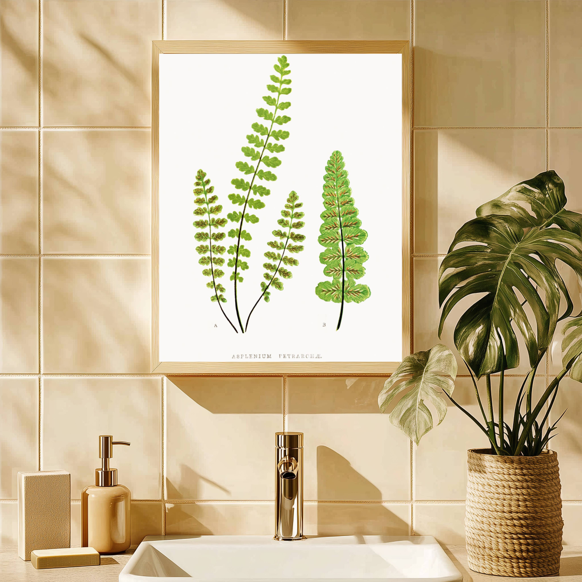 Asplenium Petrarchae Fern Art Print