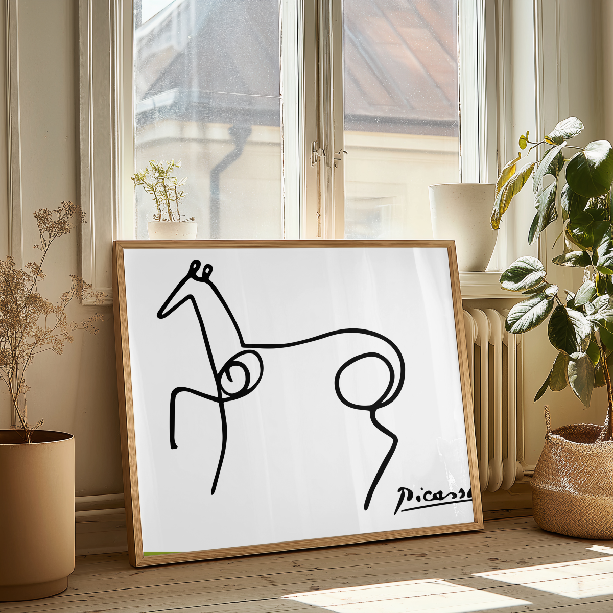 Picasso: Line Drawing Illustration I Art Print