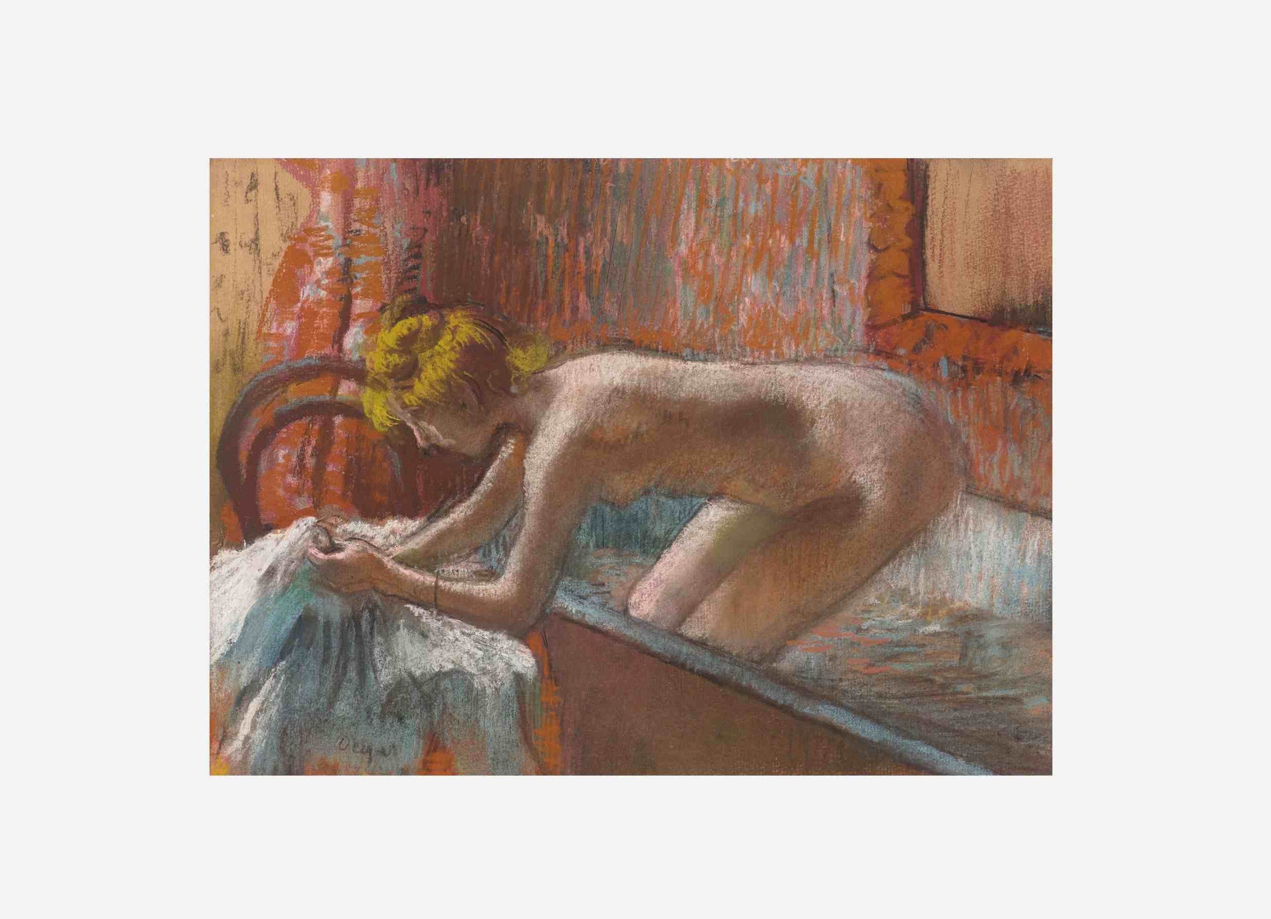 Edgar Degas: "Femme sortant du bain (circa 1886-1889)"