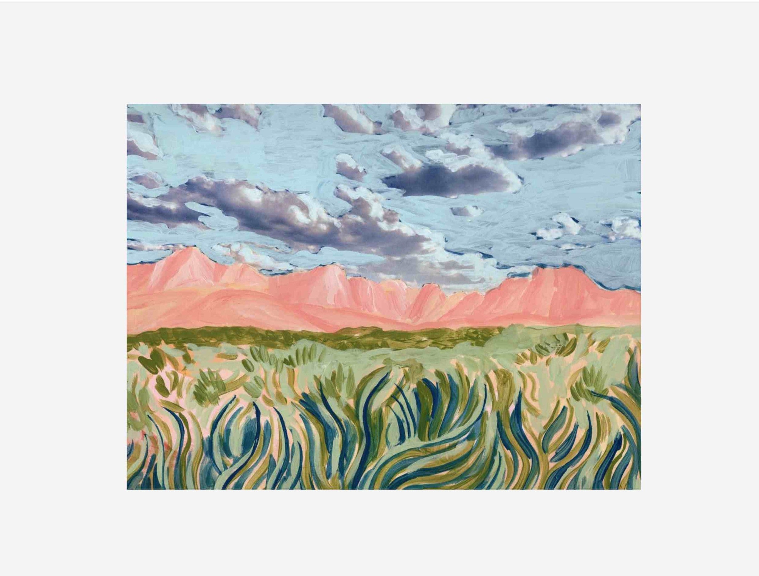 Big Bend Clouds and Grasses
