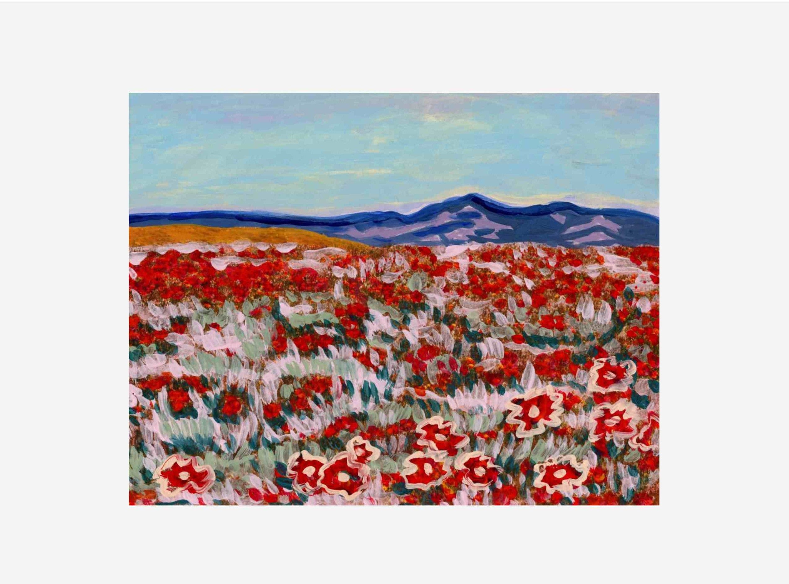 Red Poppy Landscape