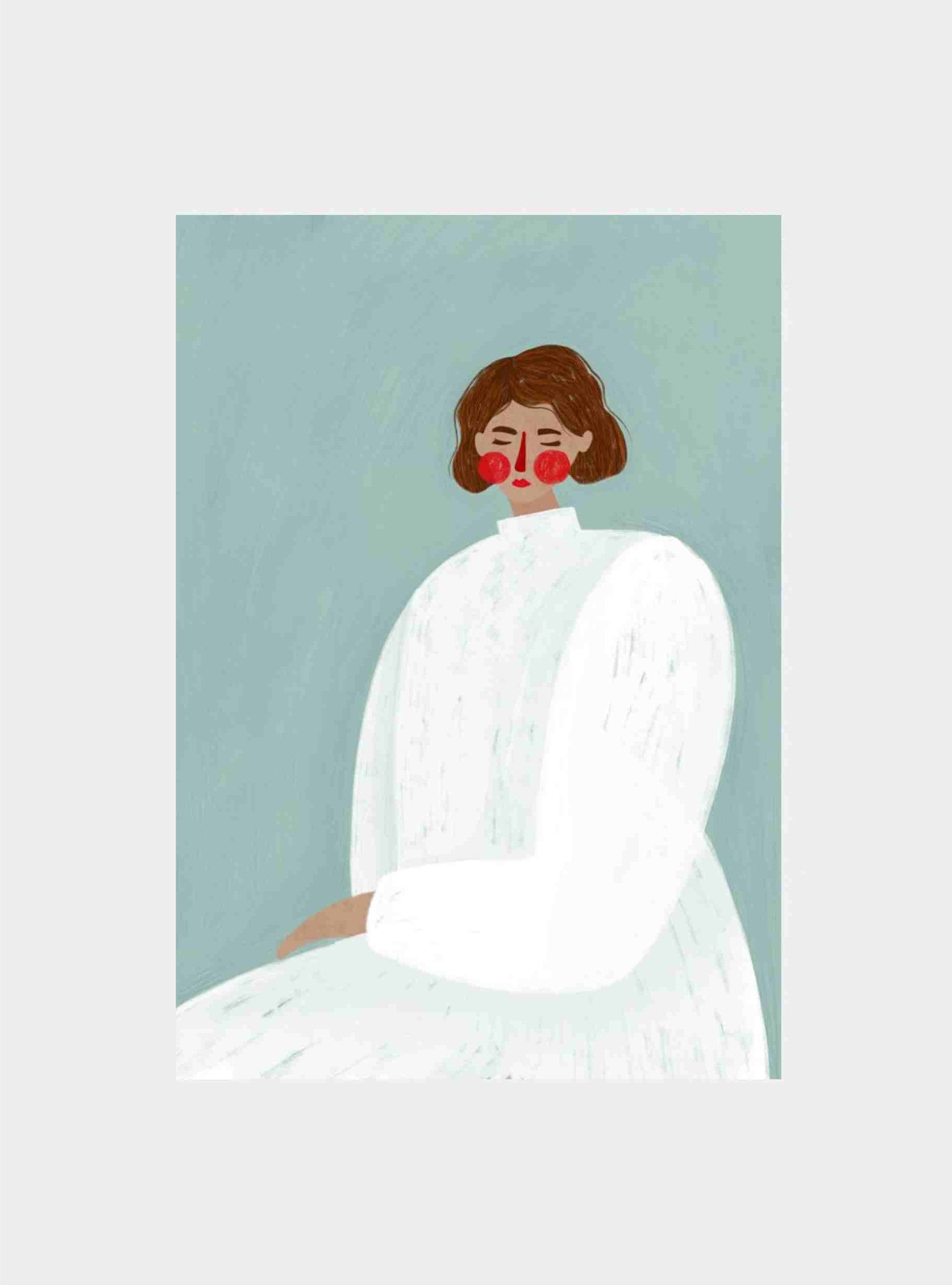 Woman with White Dress