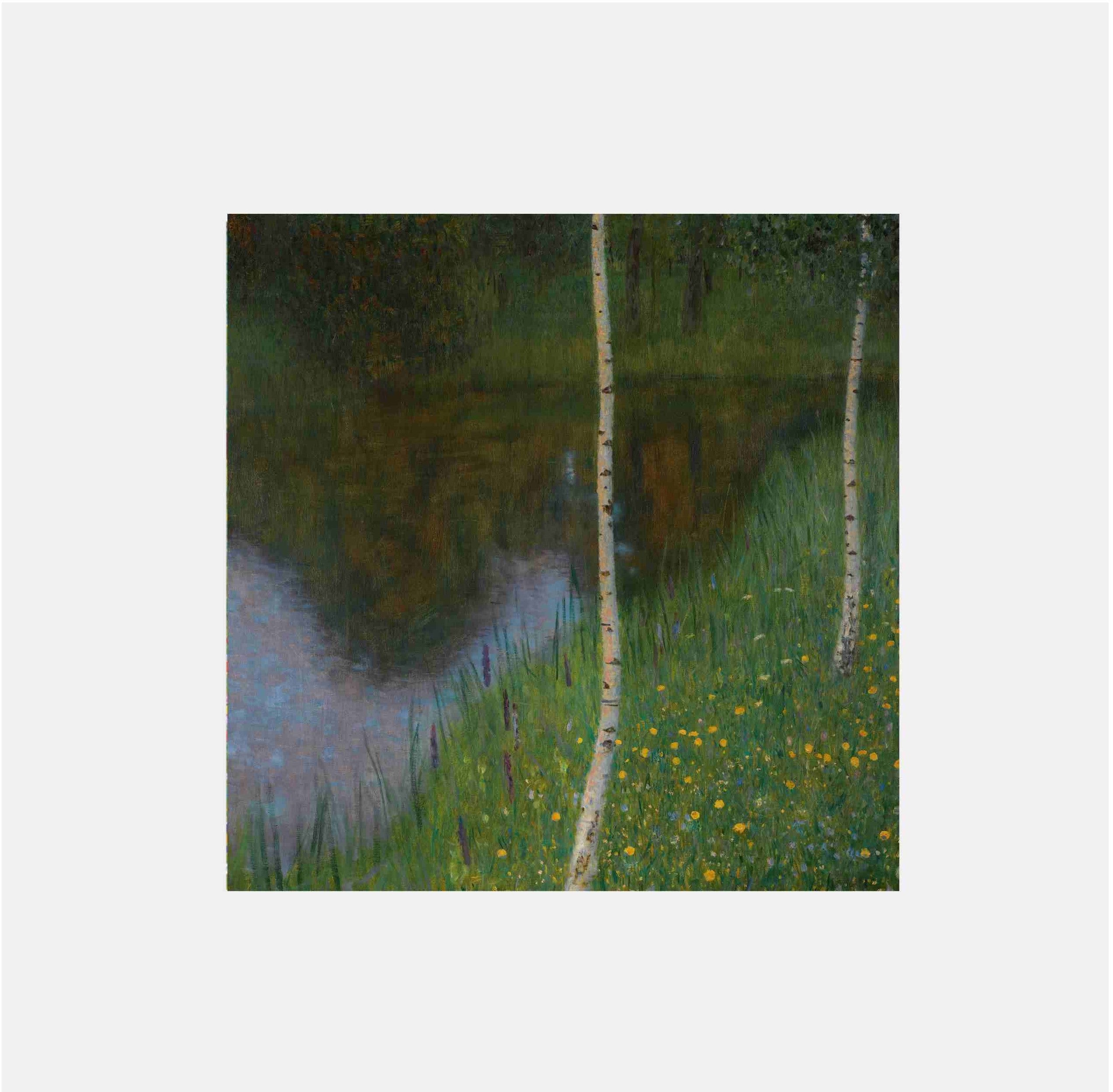 Gustav Klimt: "Lakeshore With Birches"