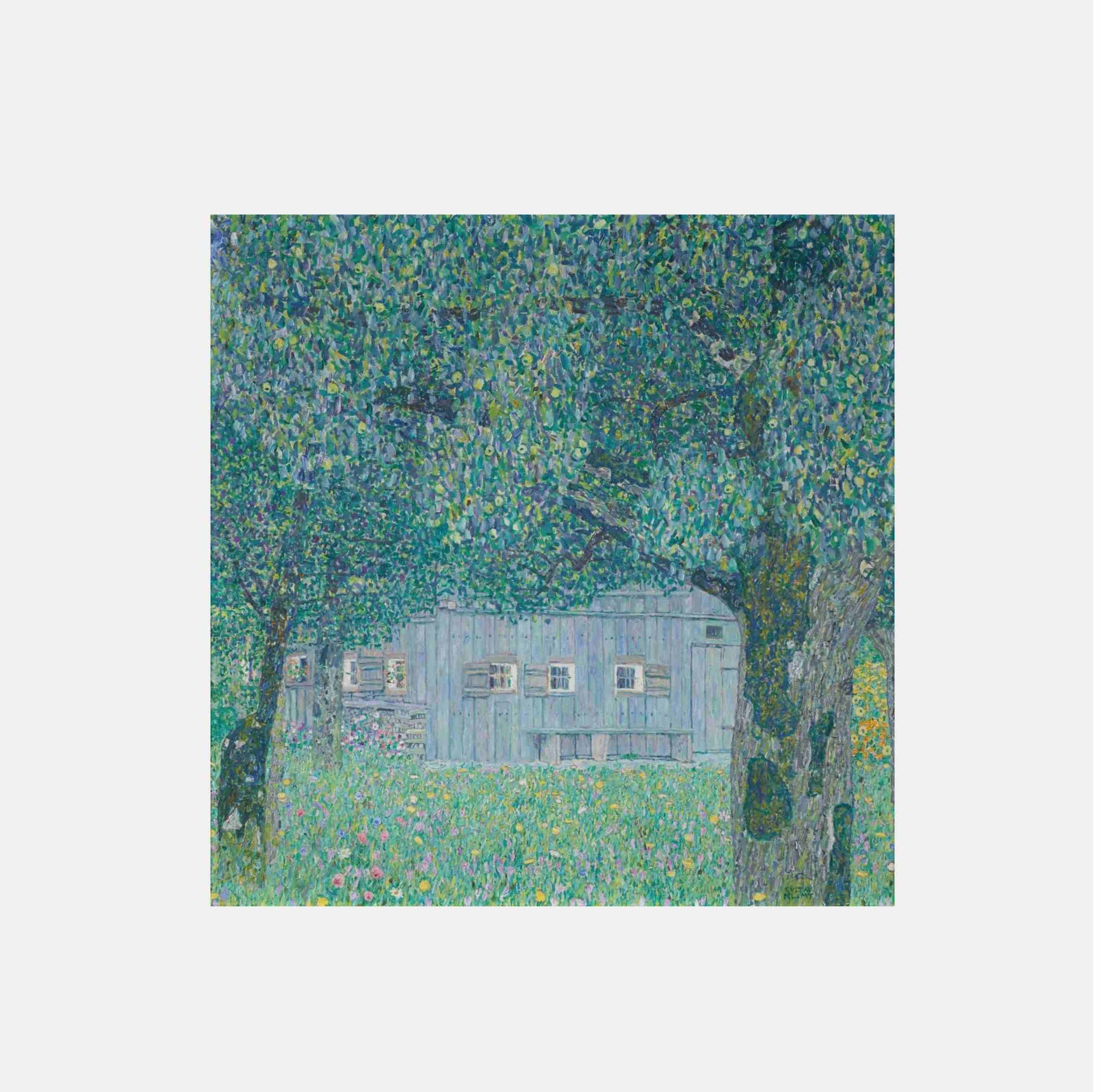 Gustav Klimt: "Bauernhaus in Buchberg (Oberösterreichisches Bauernhaus) (1911)"