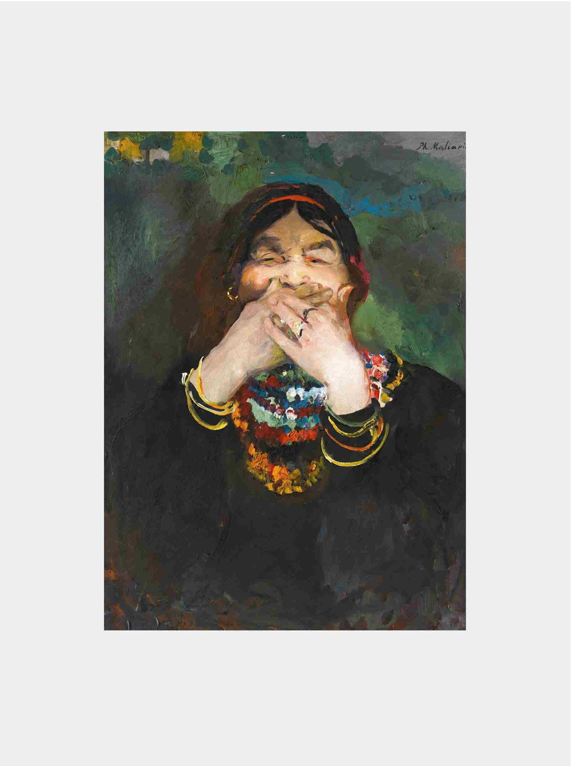 Filipp Malyavin "Laughing Baba"