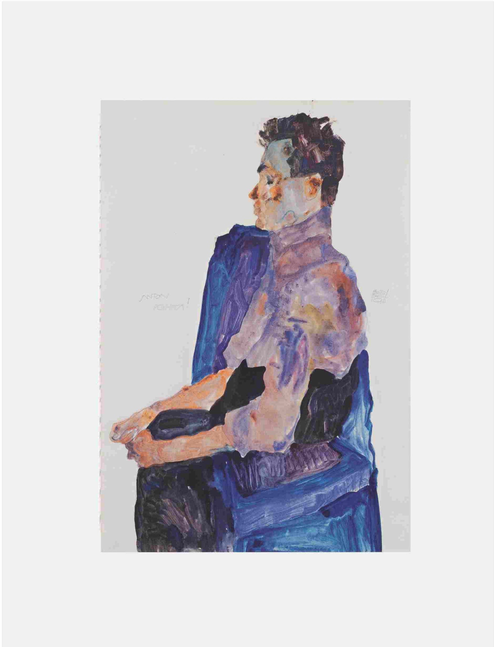 Egon Schiele "Portrait of Anton Peschka (1911)"