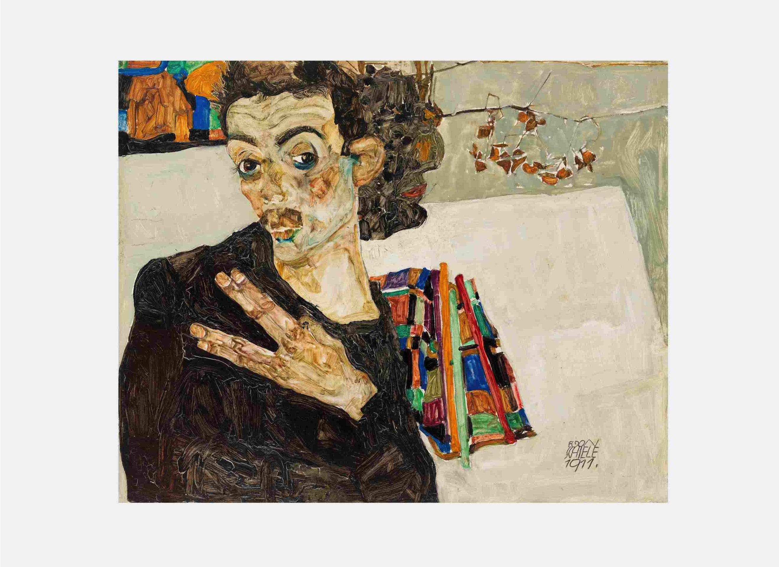 Egon Schiele "Selbstbildnis (1911)"
