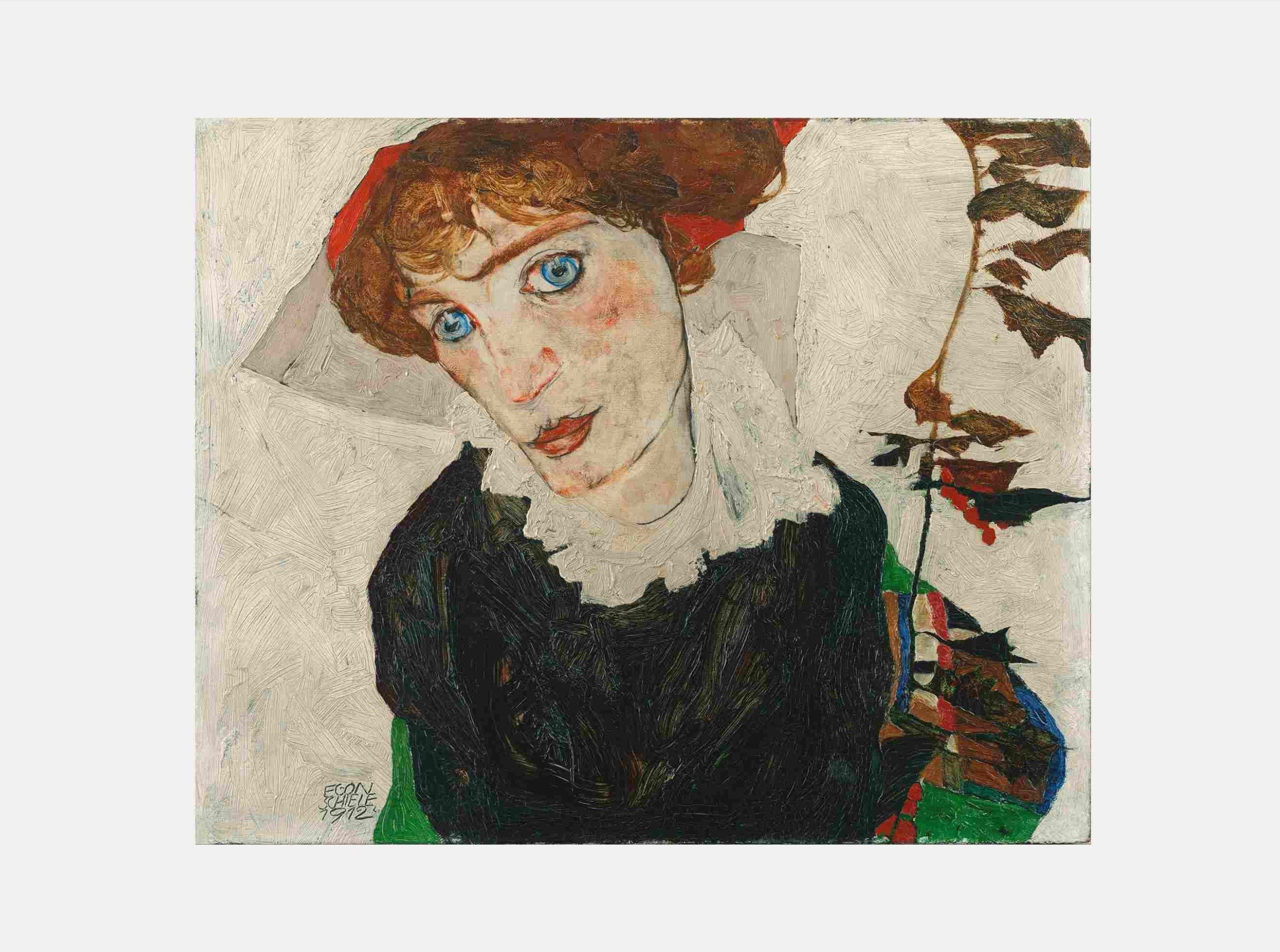 Egon Schiele "Portrait Of Wally Neuzil (1912)"