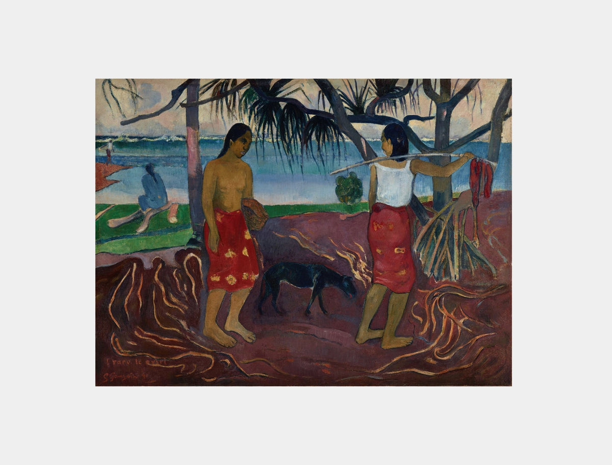 Paul Gauguin: "I Raro te Oviri (Under the Pandanus) (1891)"