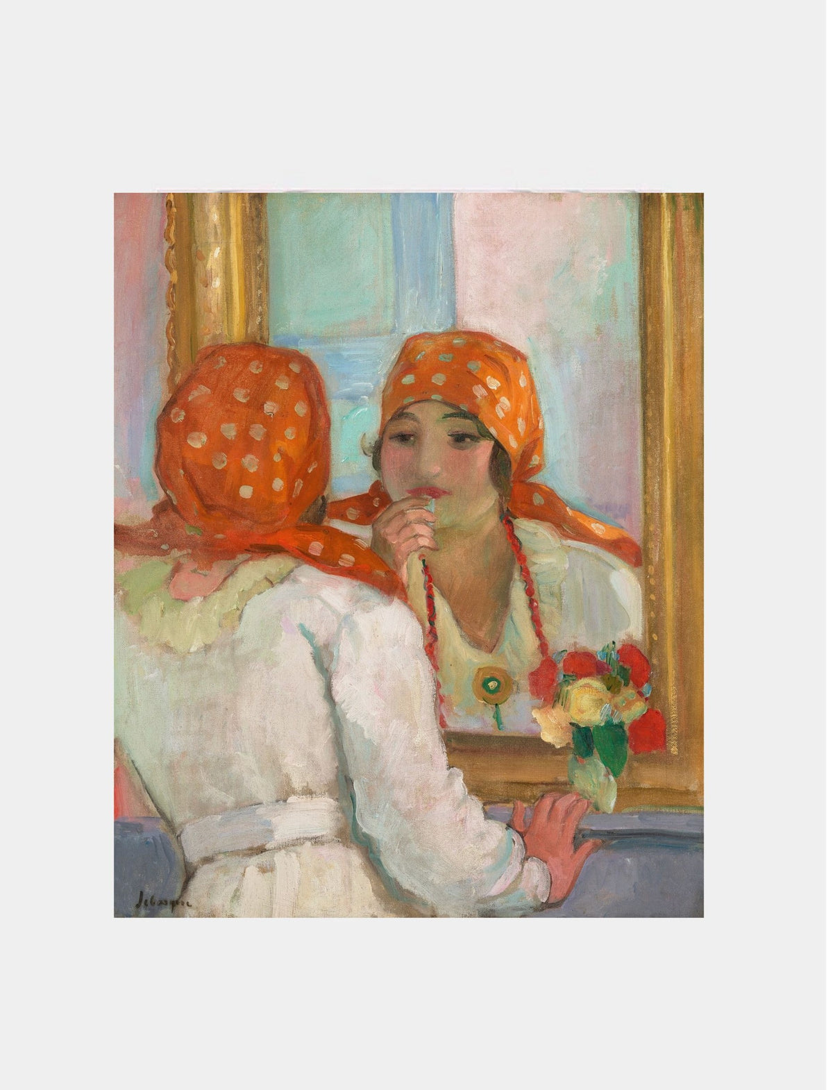 Henri Lebasque "Devant le miroir à l’Ile-d’Yeu (1919)"