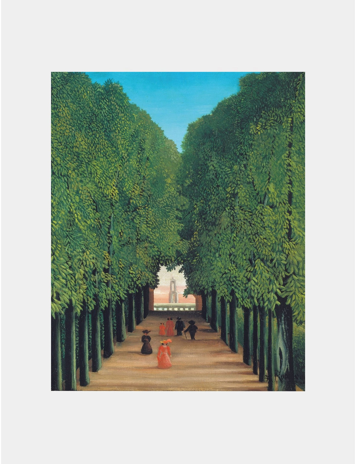 Henri Rousseau "The Avenue in Saint-Cloud Park (ca. 1908)"