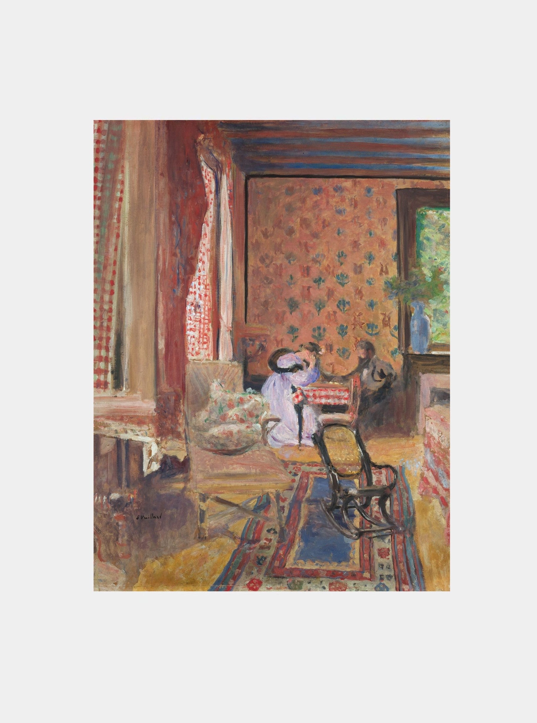 Édouard Vuillard "At the Board Game (1902)" Art Print