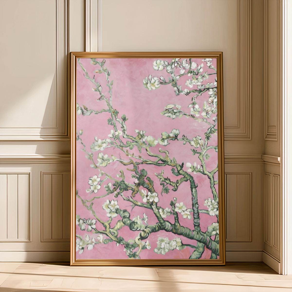 Pink Van Gogh Art Print