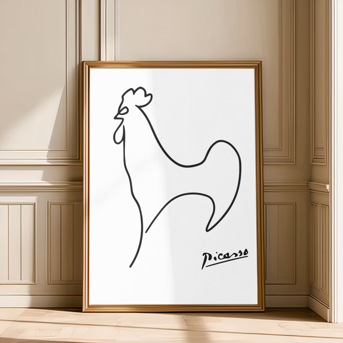 Picasso: Line Drawing Illustration VII Art Print