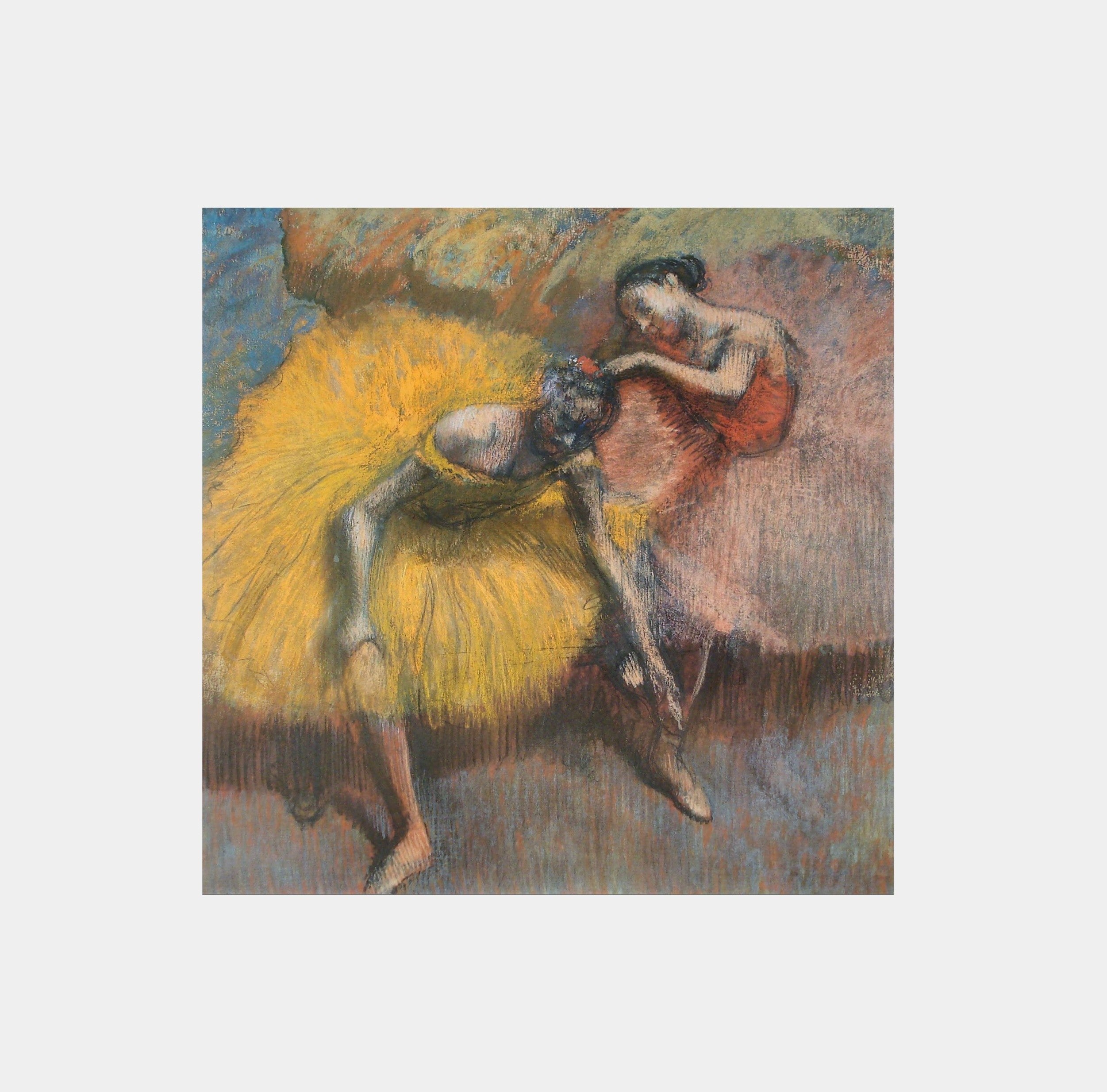 Edgar Degas: "Deux Danseuses Jaunes Et Roses (ca. 1898)"