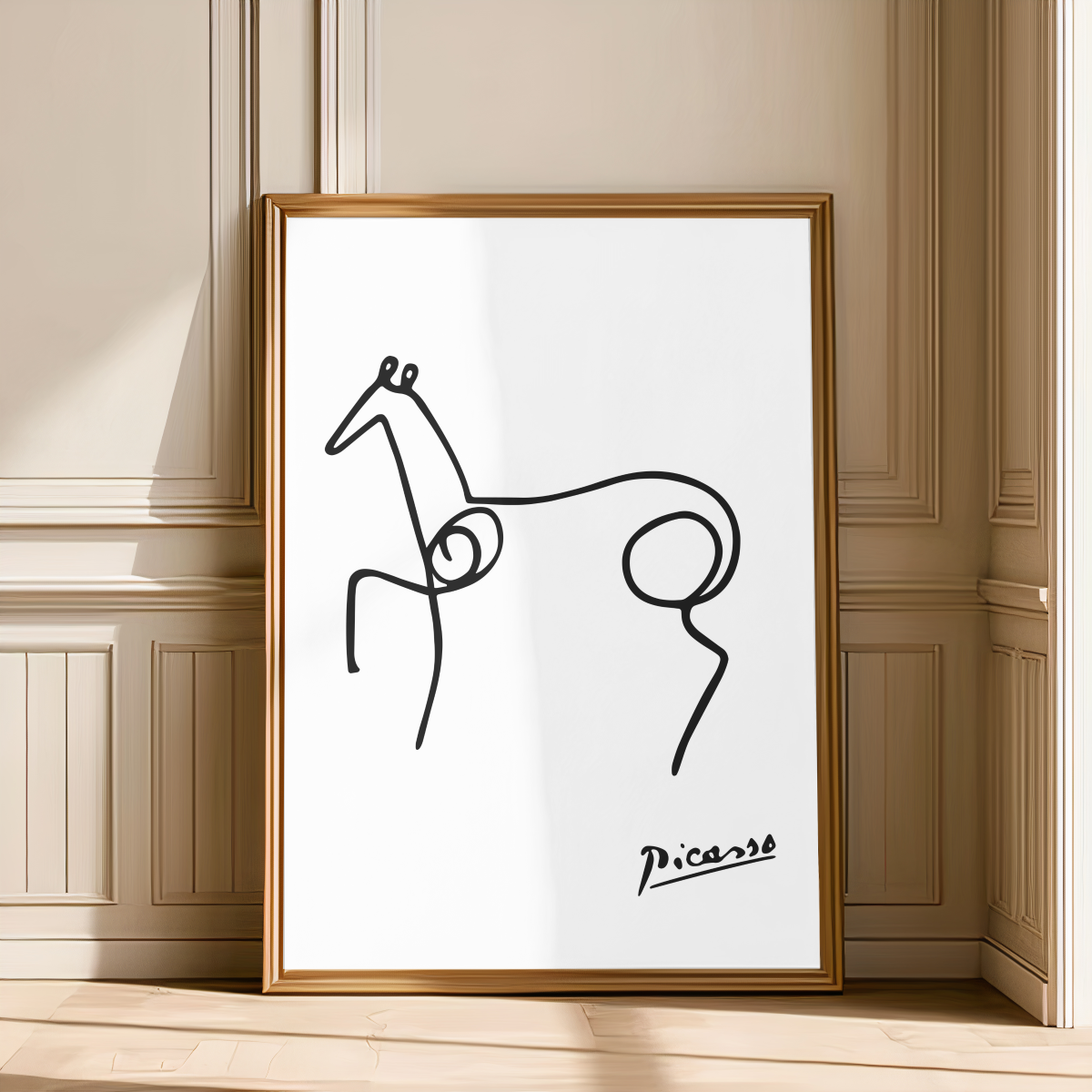 Picasso: Line Drawing Illustration X Art Print