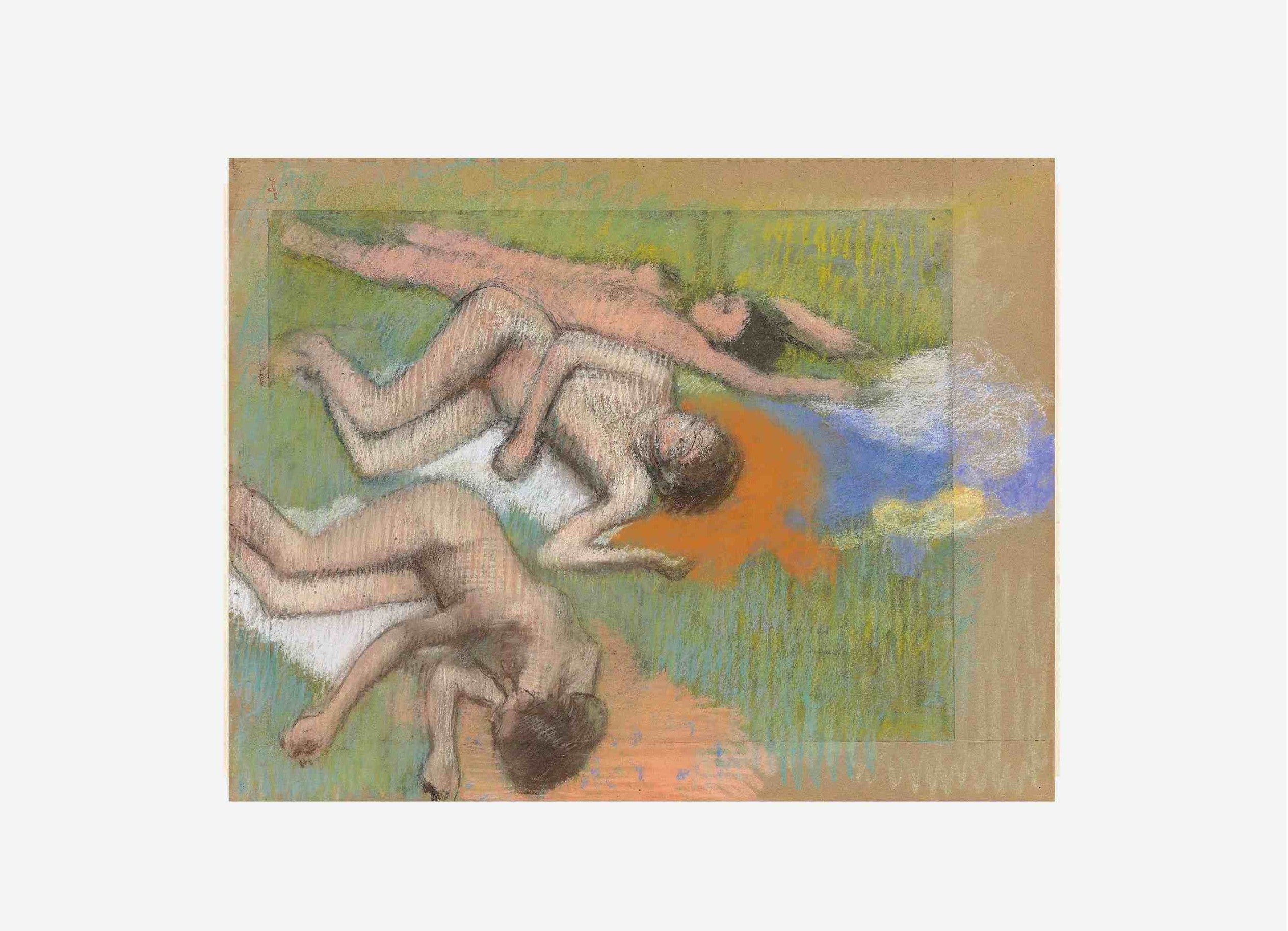 Edgar Degas: "Après le bain, trois femmes nues (circa 1890-1895)"