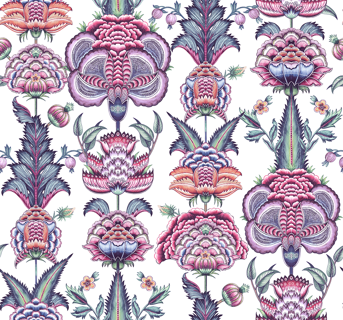 Coromandel White Background Wallpaper