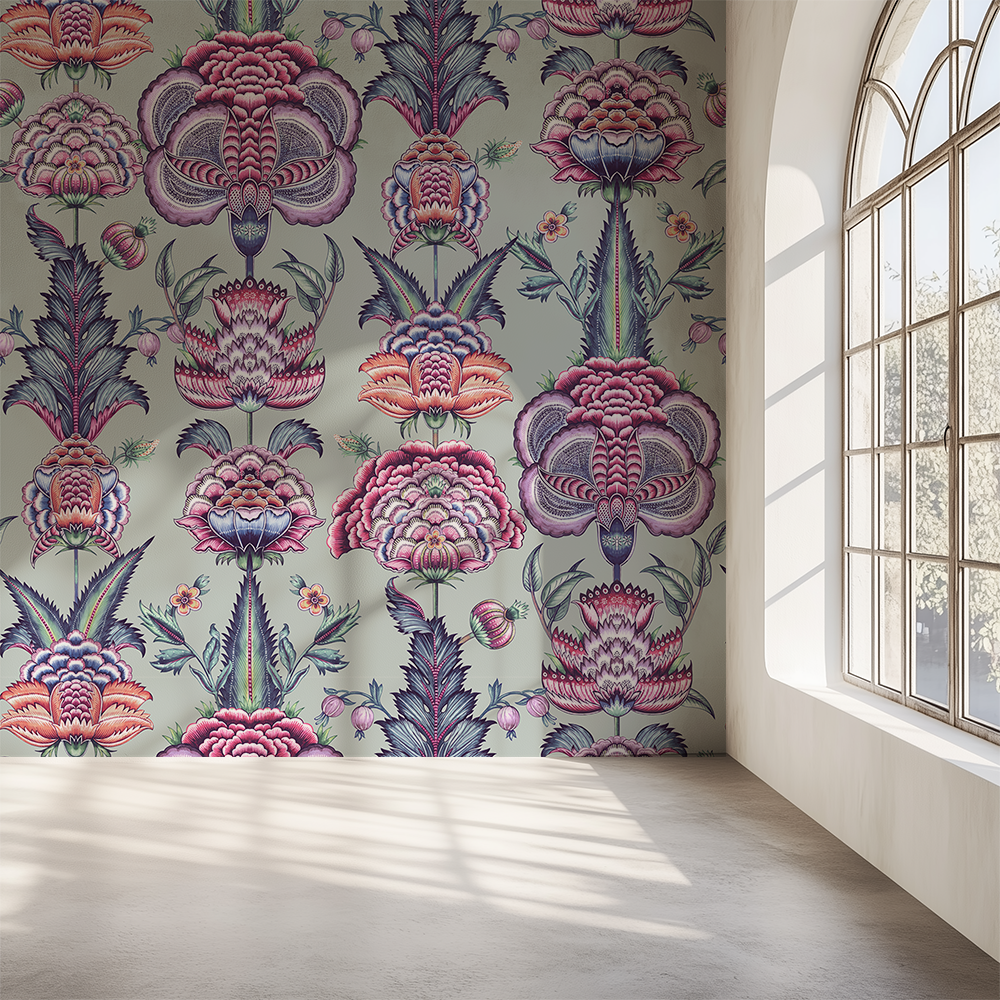 Coromandel Light Grey Wallpaper