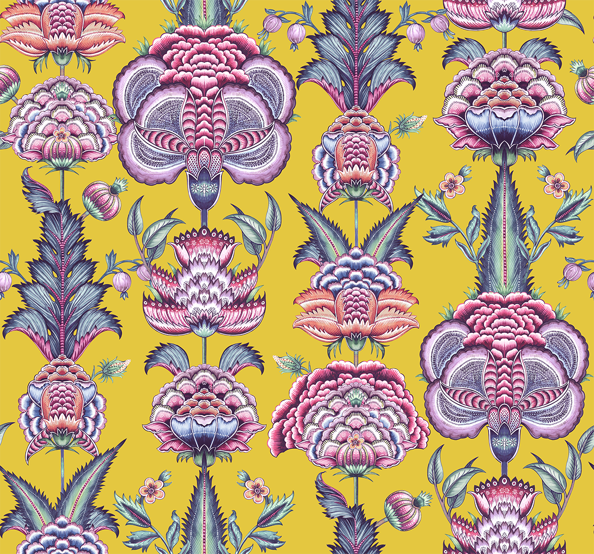 Coromandel Yellow Wallpaper