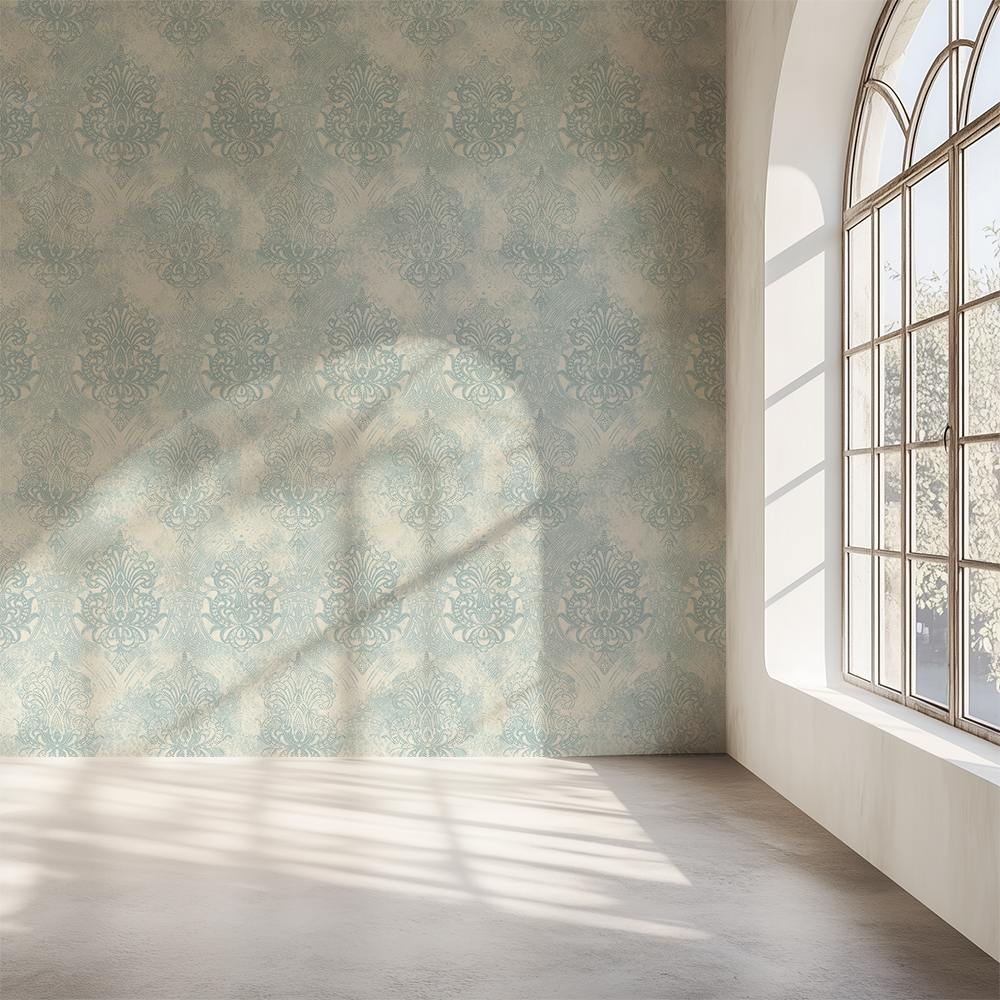 Decolux Pattern Pale Blue with White Wallpaper