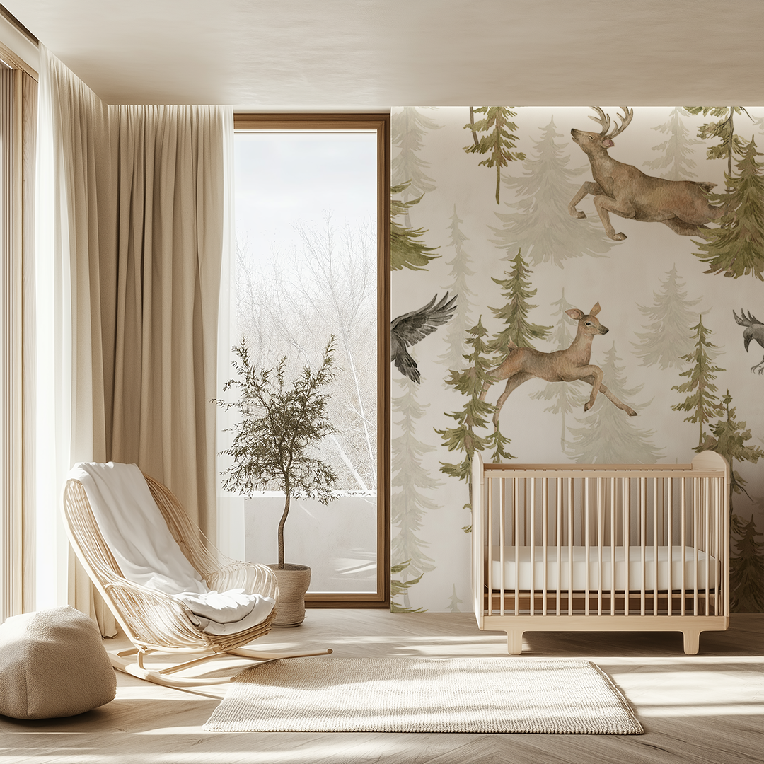 Enchanted Forest Animal Wallpaper