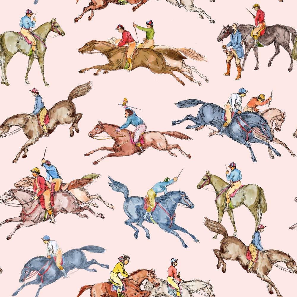 Equestrian Misty Rose Wallpaper