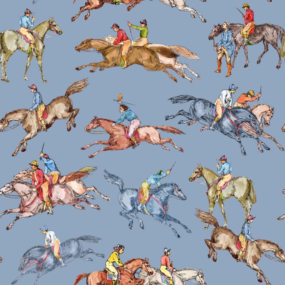 Equestrian Cadet Grey Wallpaper