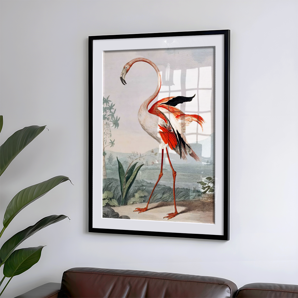 Vintage Flamingo Art Print