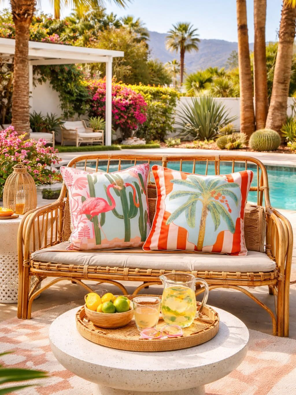 Poolside Palm Scatter Cushion Cover