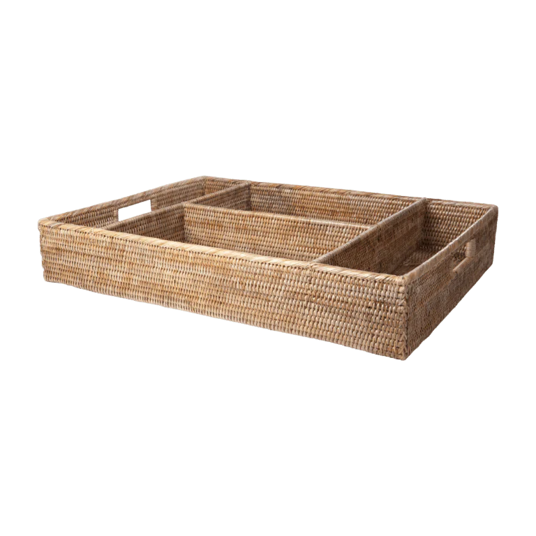 Rattan Drinks Tray