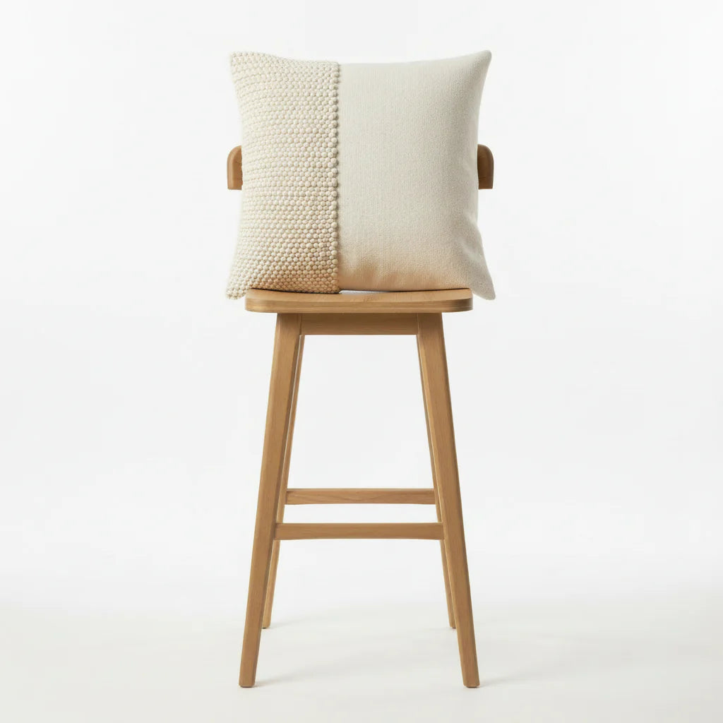 Offset bobbles Natural Cushion Cover