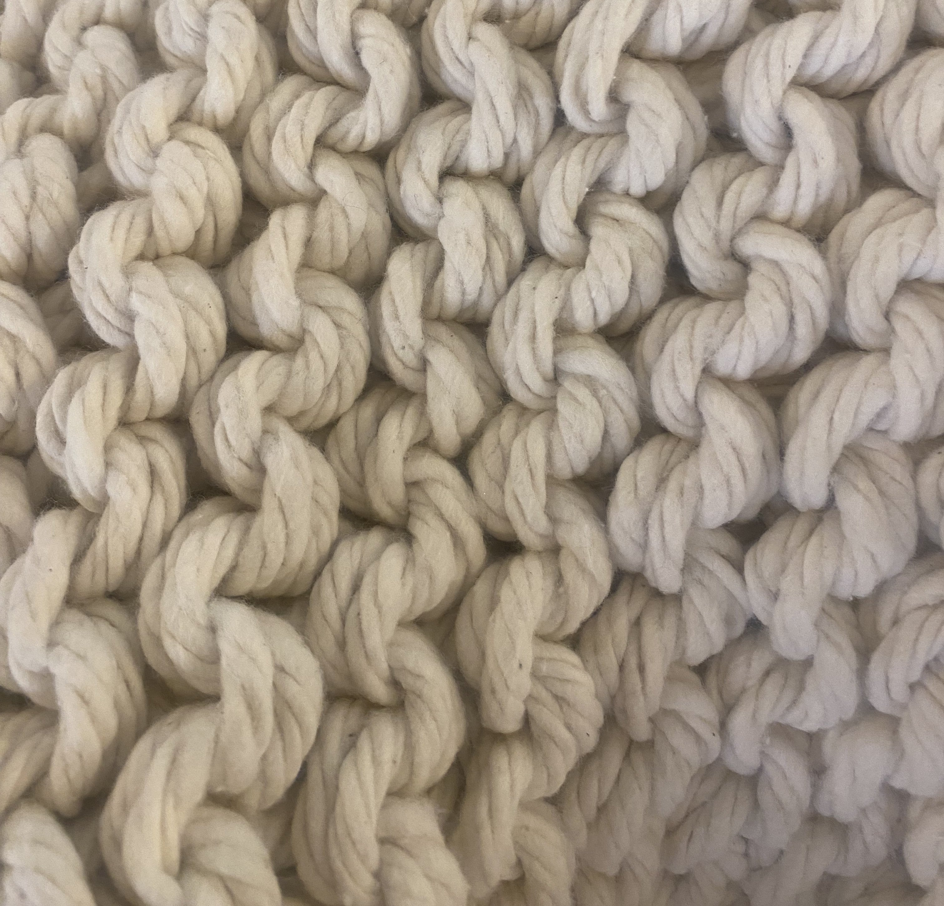 Amelia Jackson - Chunky Knit Bathmat Dhurrie, Natural.