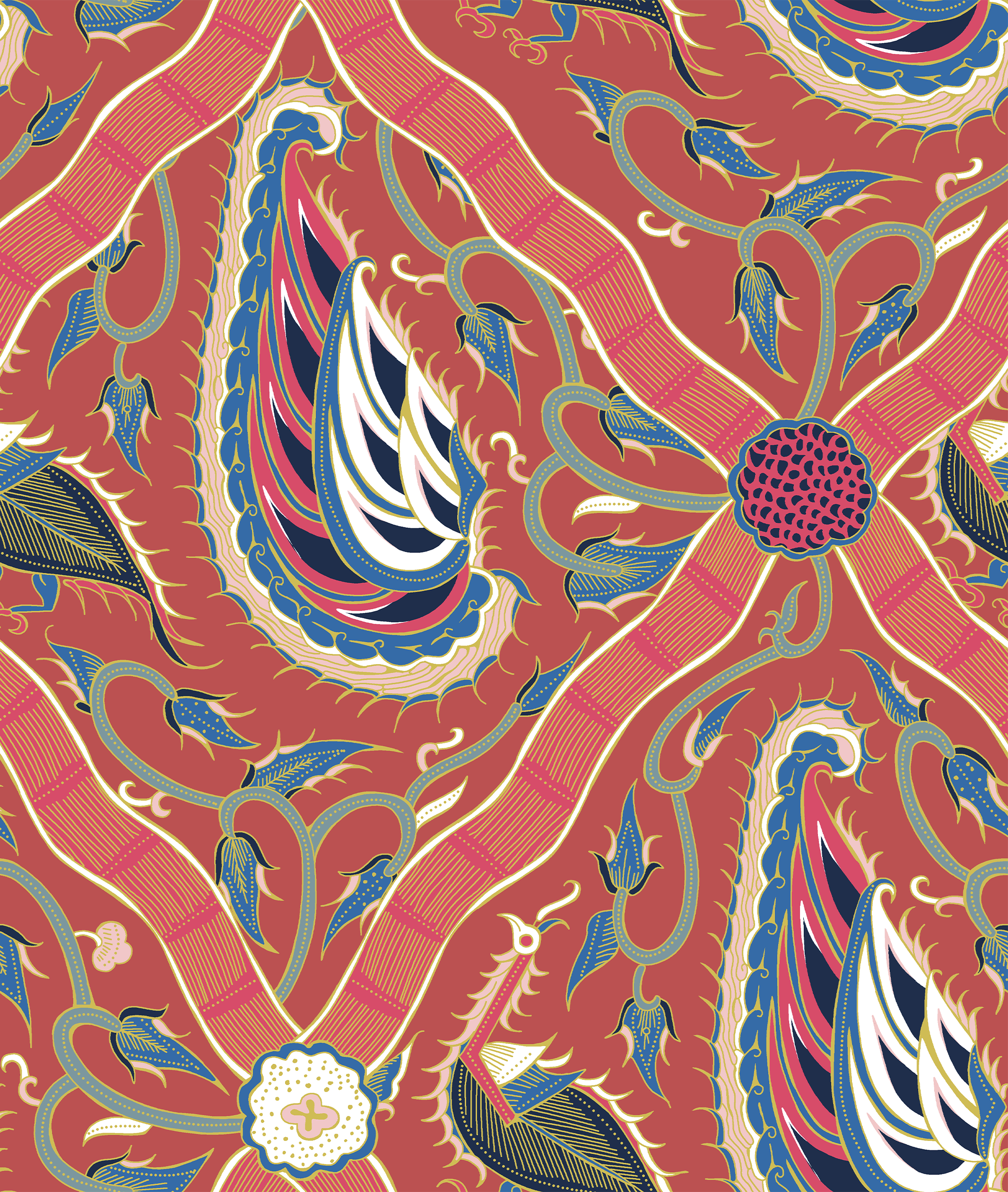 Indah Deep Rose Wallpaper