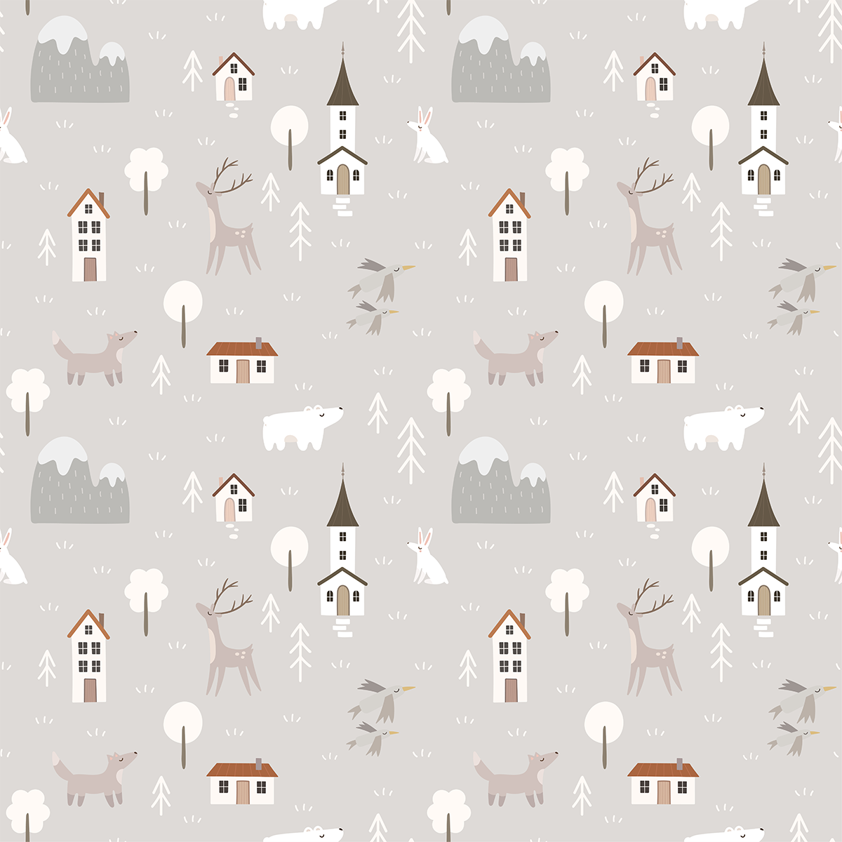 Little World Polar Bear Wallpaper
