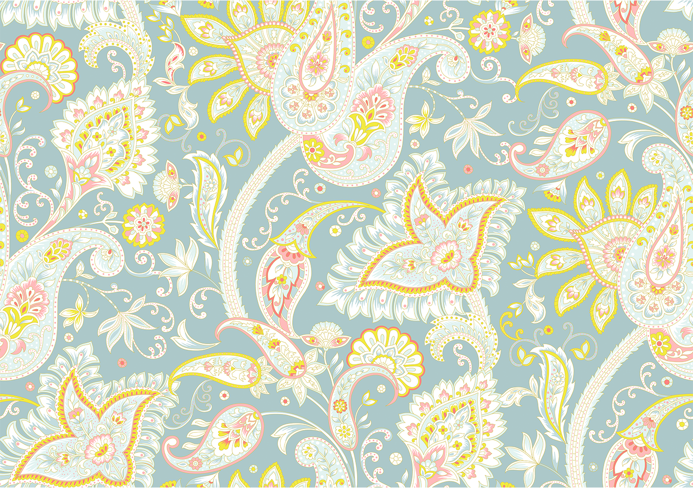 Paisley Cloudy Blue