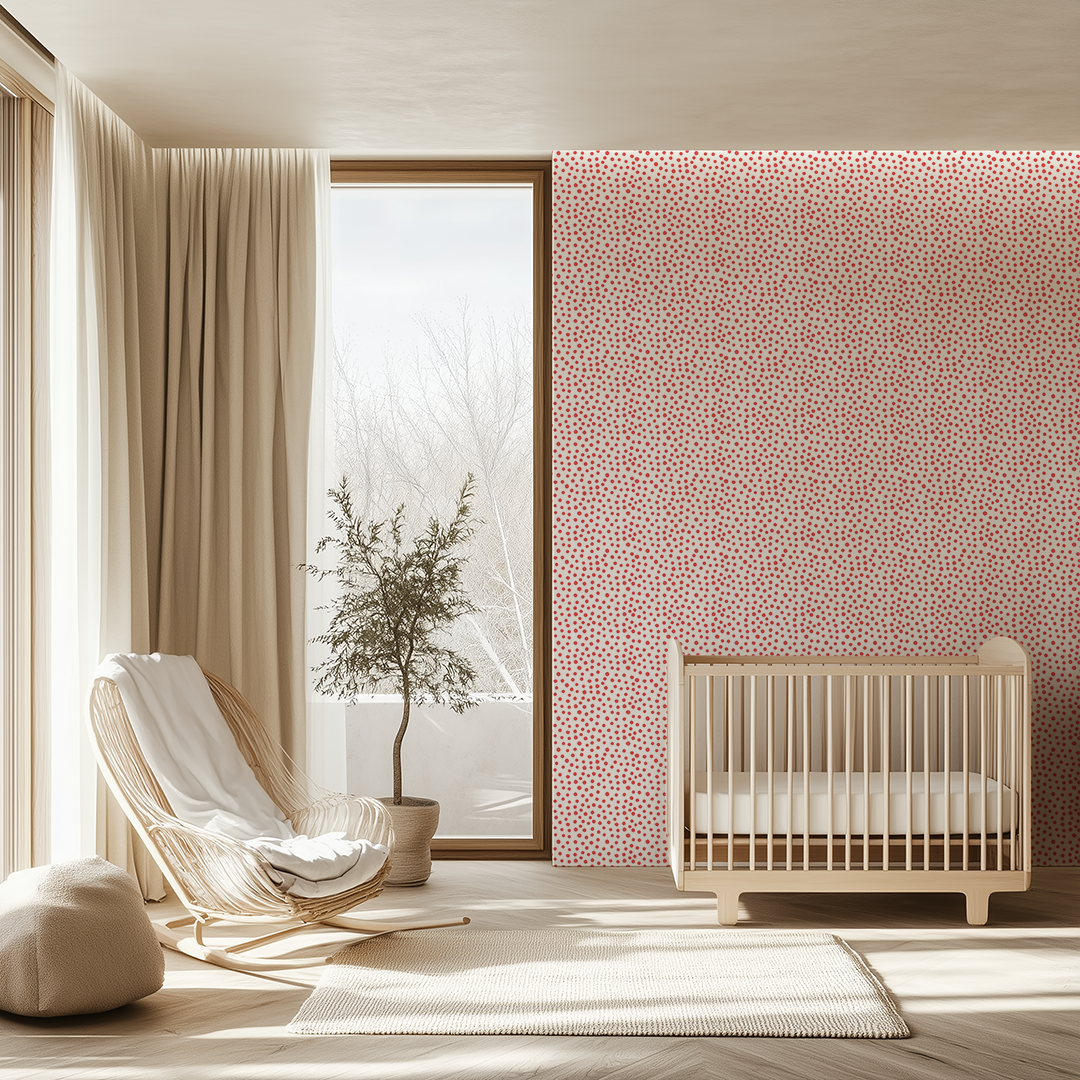 Sprinkle Light Carmine Pink Wallpaper
