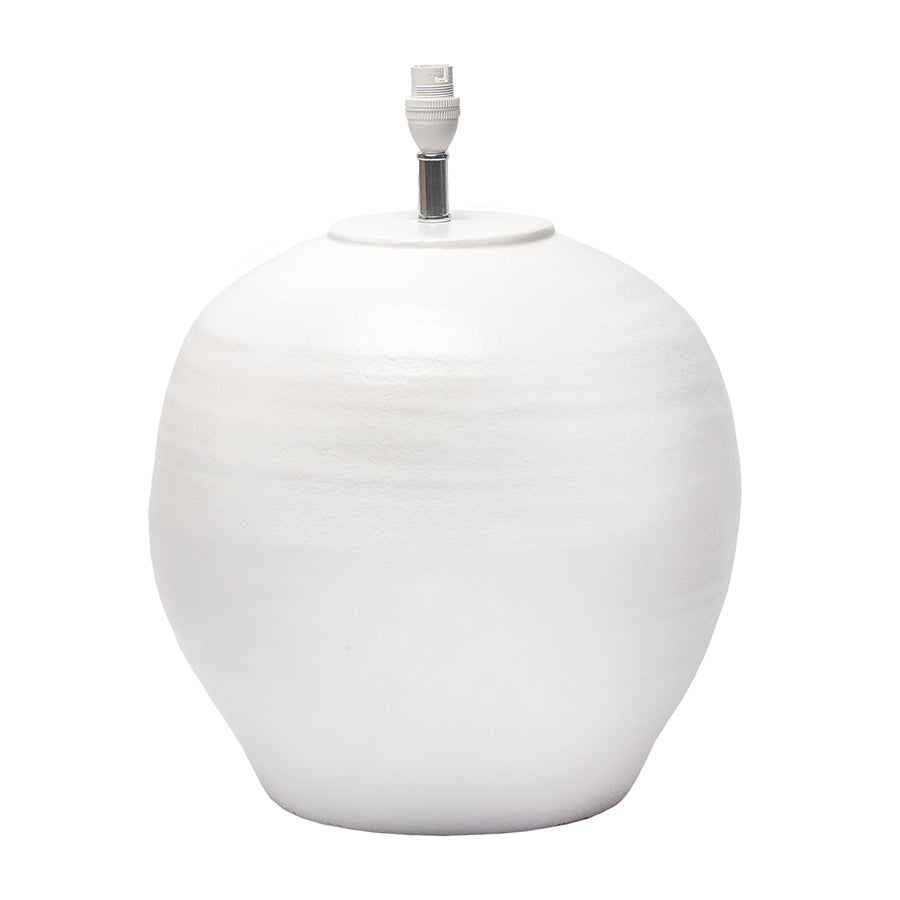 White Pot Lamp Base
