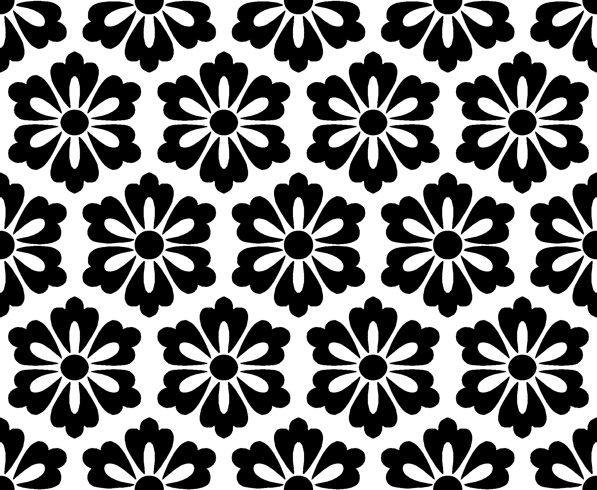 Black Floral Wallpaper