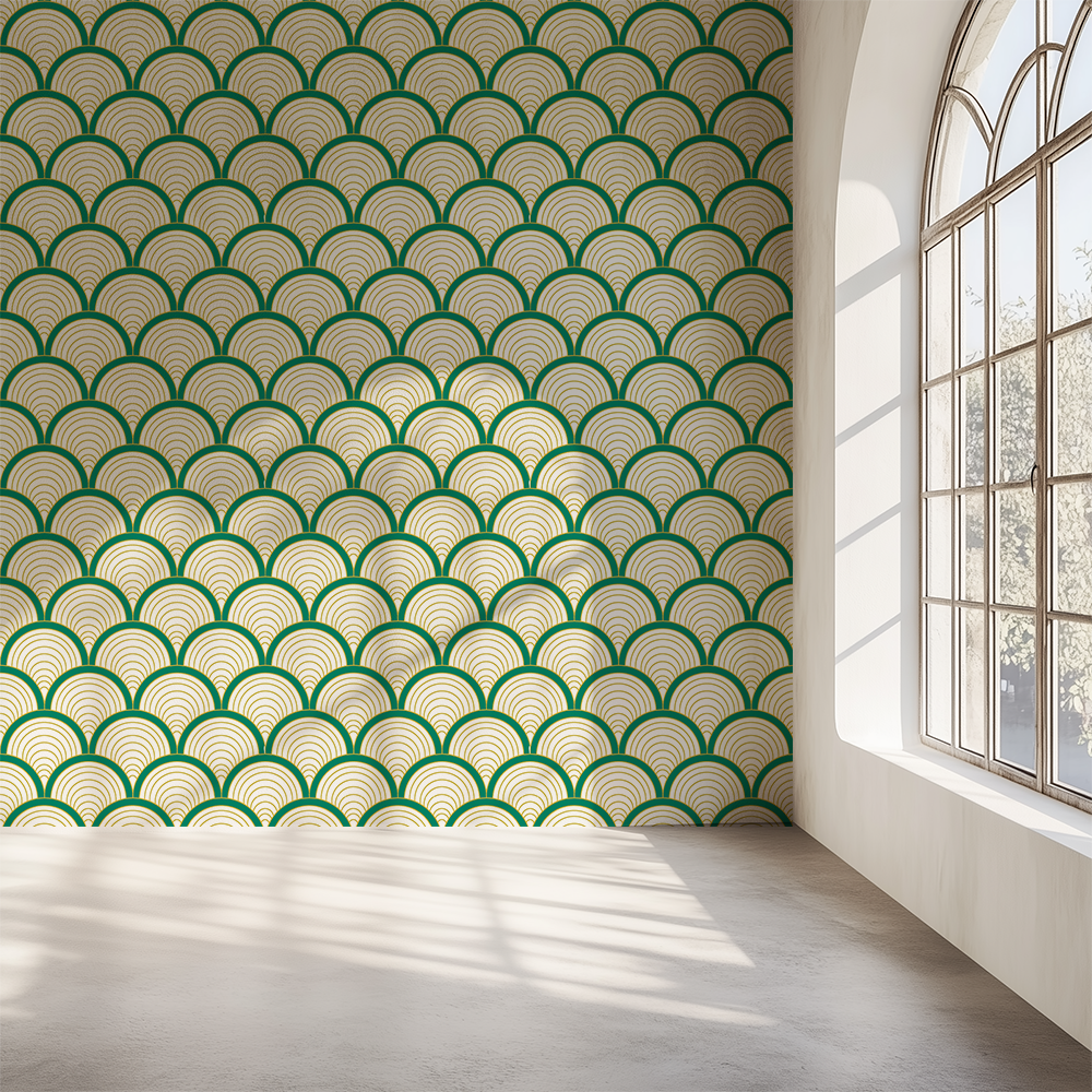 Elf Green Shell Wallpaper