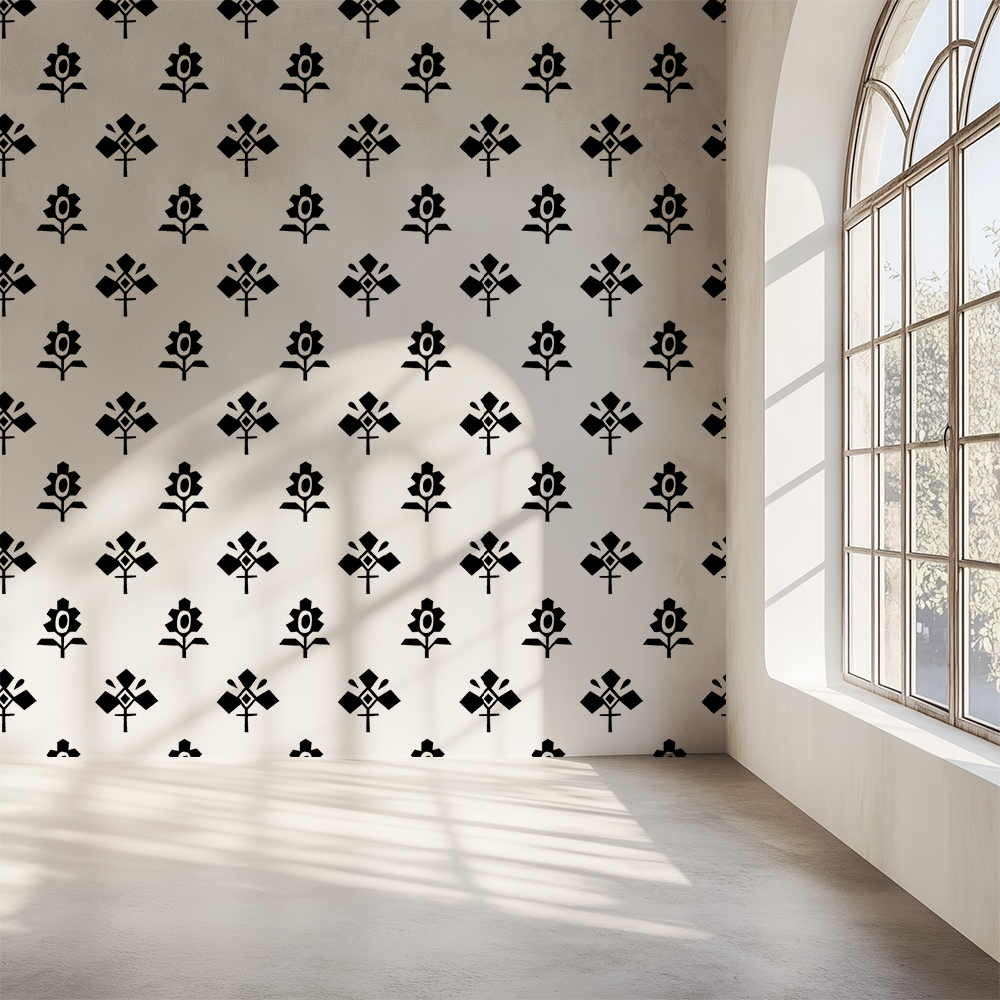 Elegant Black and White Wallpaper