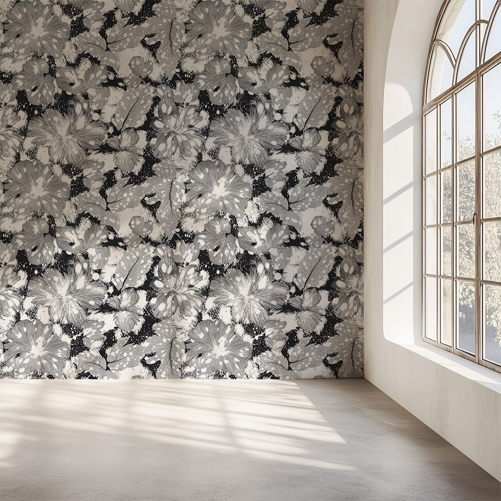 Mono Chic Very Dark Navy Wallpaper