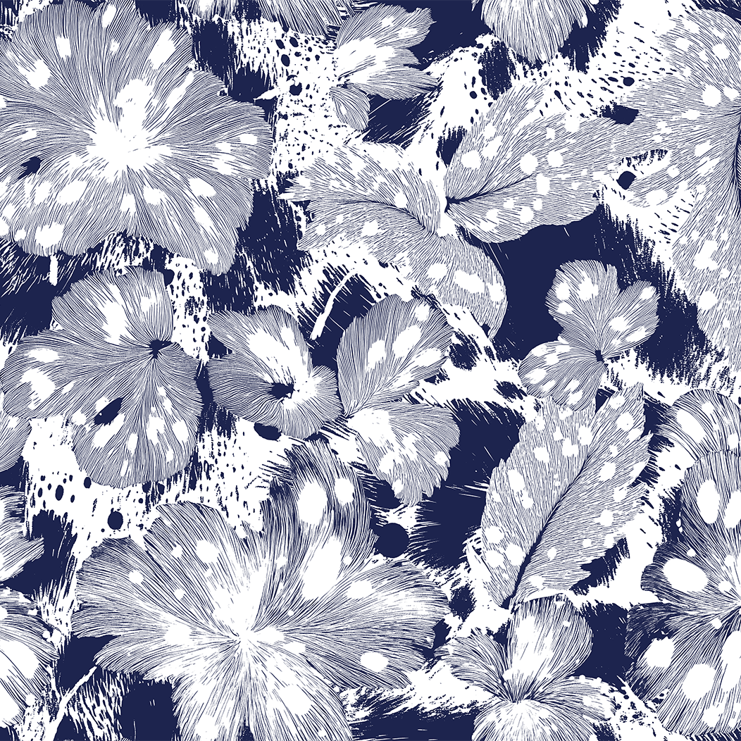 Mono Chic Tealish Blue Wallpaper