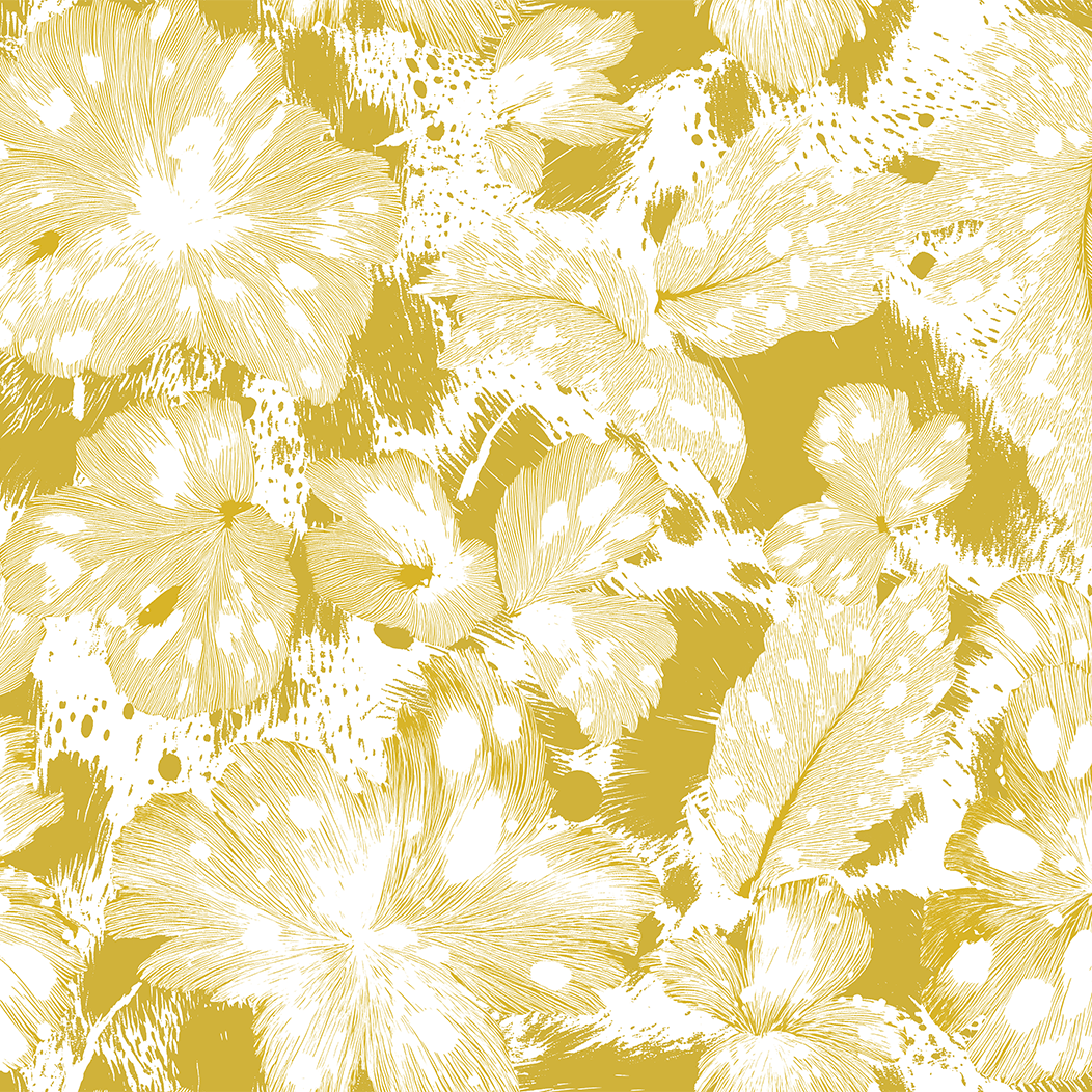 Mono Chic Mustard Wallpaper