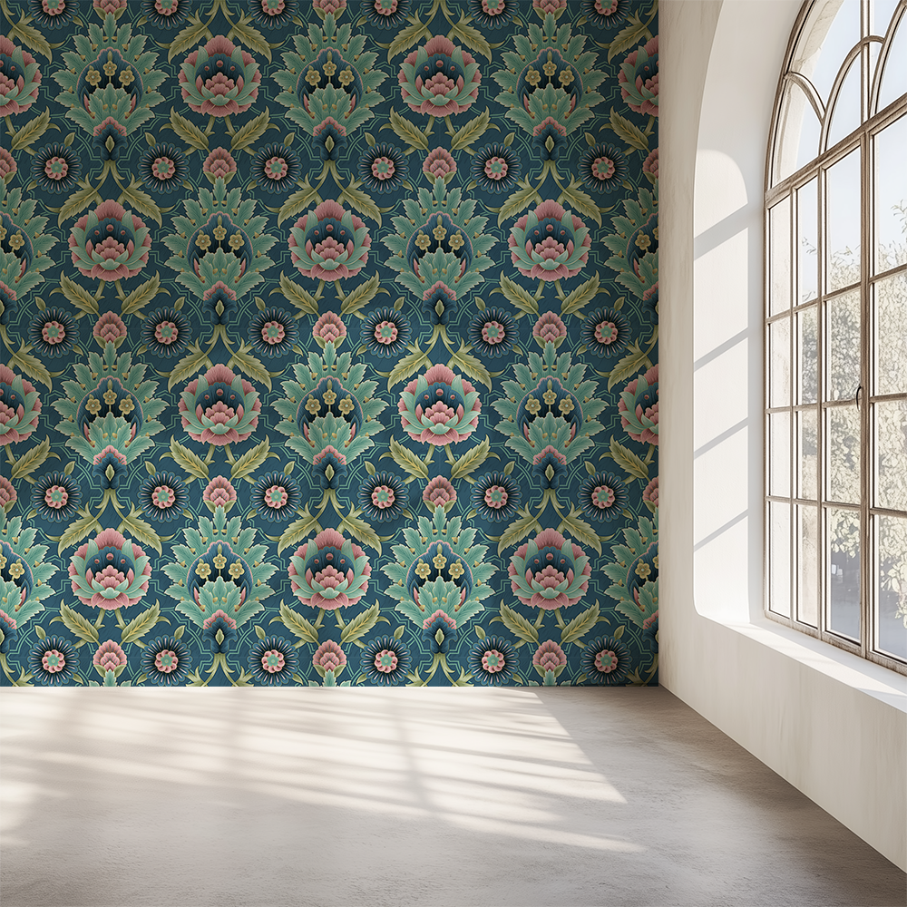 Muhtesem Denim Pattern Wallpaper