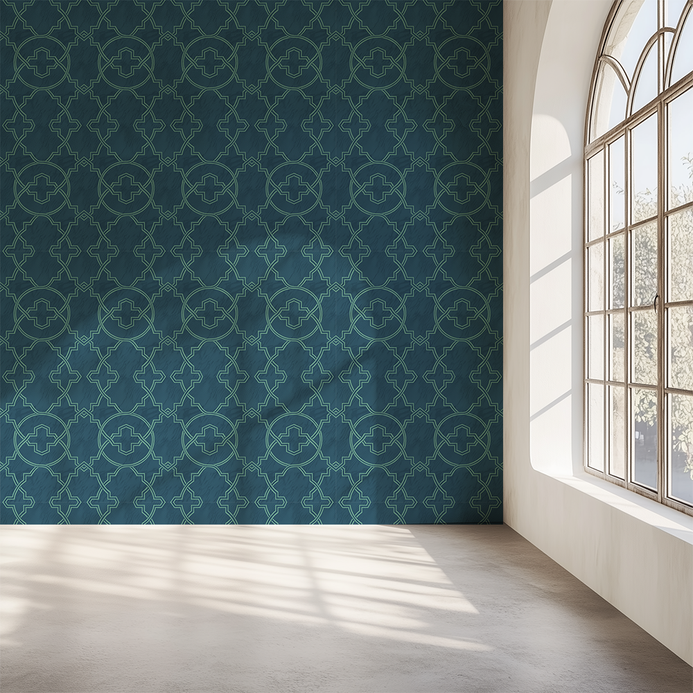 Muhtesem Blue Denim Wallpaper