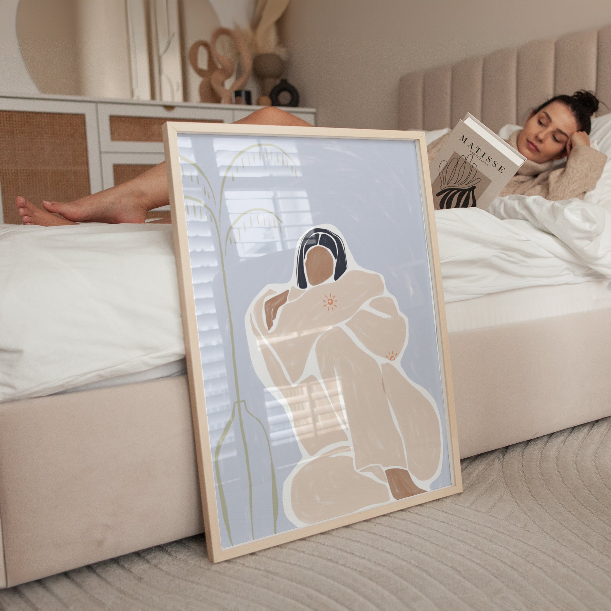 Woman Cuddle Herself