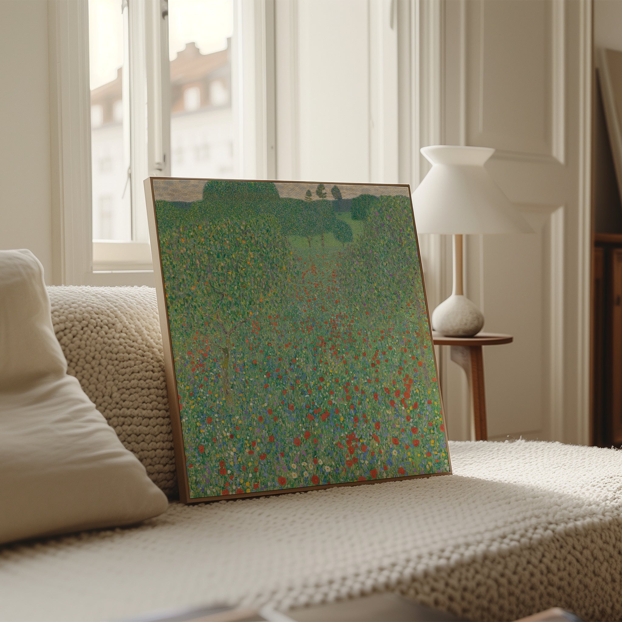 Gustav Klimt: "Blühender Mohn Mohnwiese (1907)"